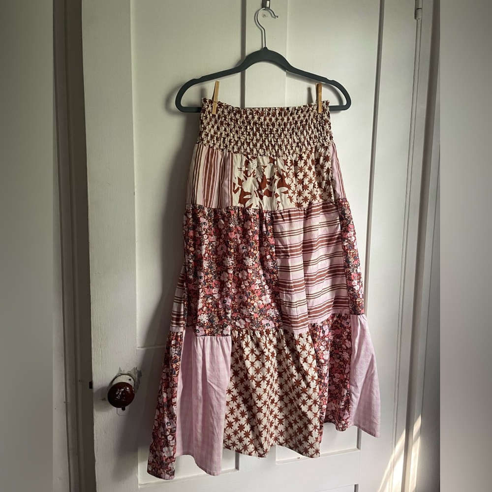 Universal Thread Patchwork skirt, small, pink, floral